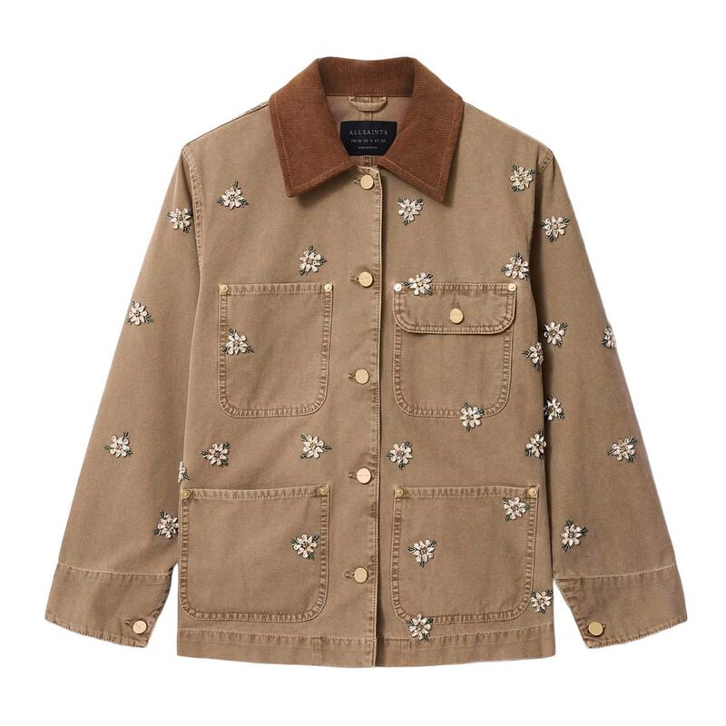 AllSaints Bex Embellished Denim Jacket image number 2